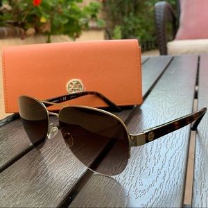 Tory Burch Women’s Aviator Sunglasses